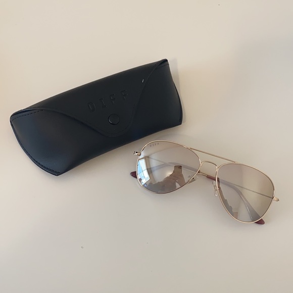 NEW Diff Eyewear Cruz aviator sunglasses - Picture 5 of 5